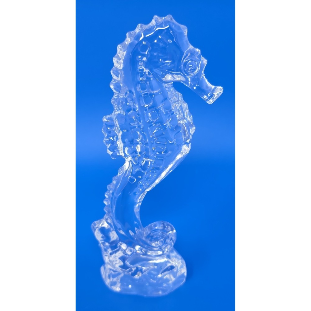 Waterford Crystal Seahorse Paperweight 7"‎ Giftology Collectible Figurine PB197